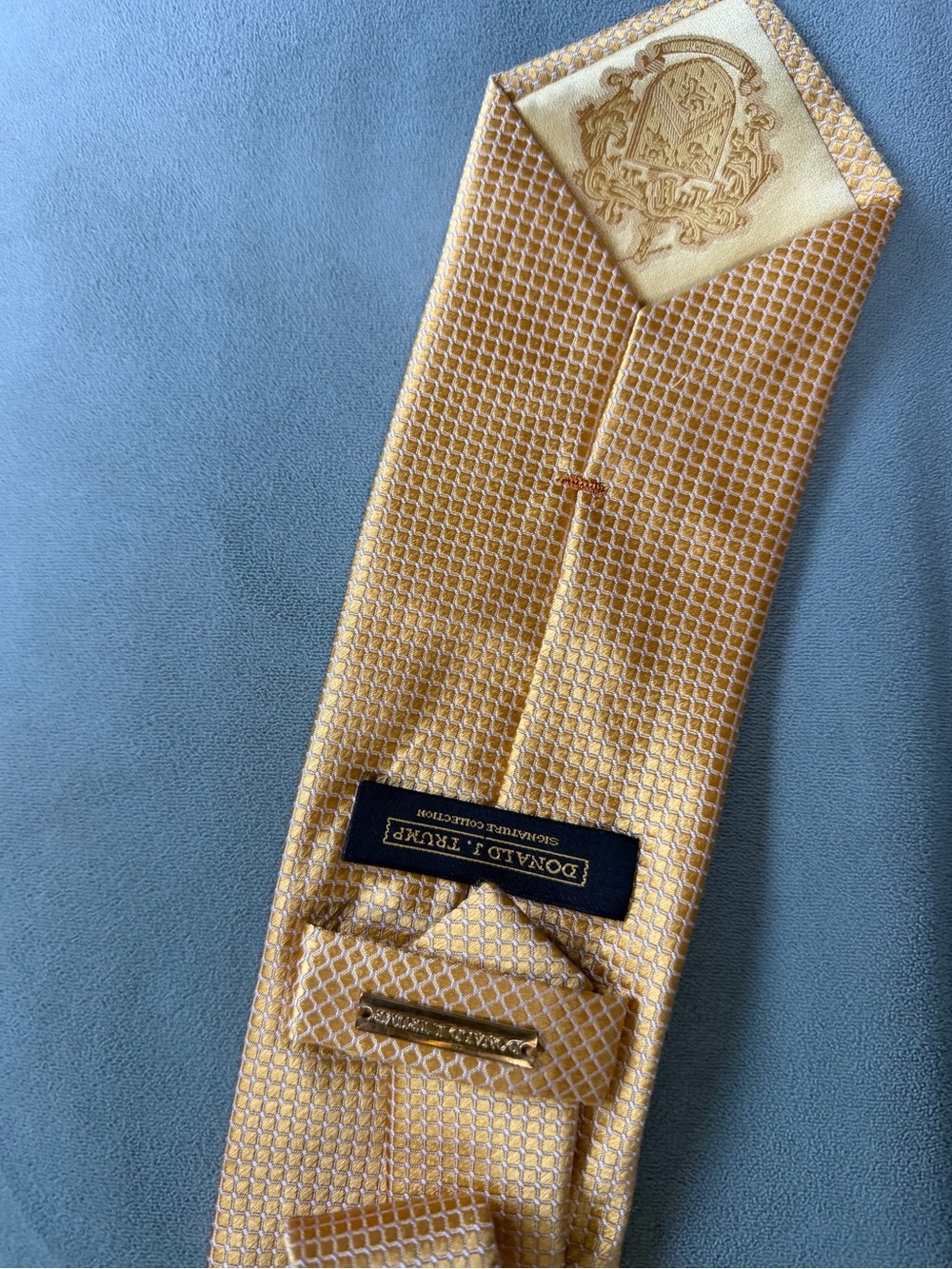 Donald Trump brand Gold Patterned men’s Tie